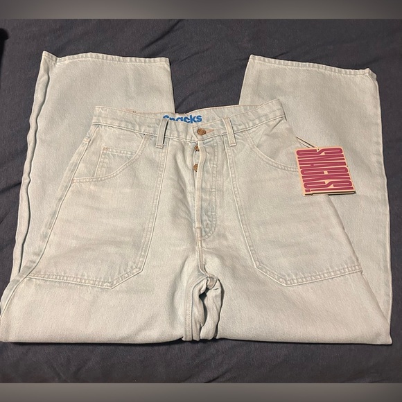 Mother (snacks) High Waisted Smoothie Carpenter Ankle Jeans - Picture 7 of 9